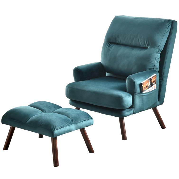 Mistana™ Jaxon 29.52'' Wide Lounge Chair and Ottoman & Reviews Wayfair